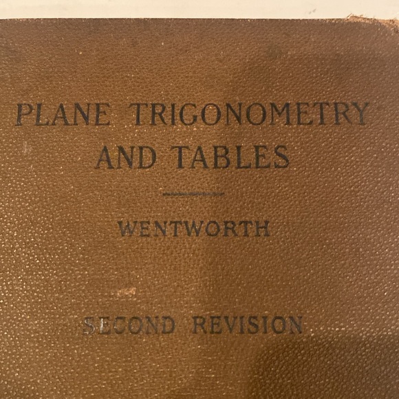 “Plane Trigonometry and Tables,” - Picture 2 of 5